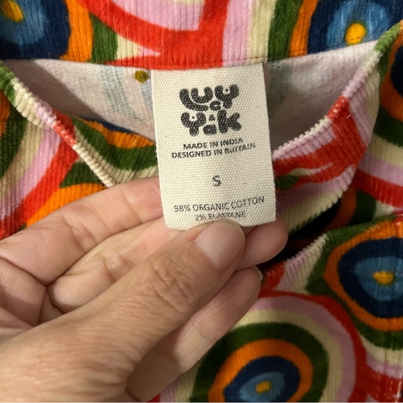 Lucy & Yak Women’s Corduroy Overall Dress Sz S - Picture 3 of 9